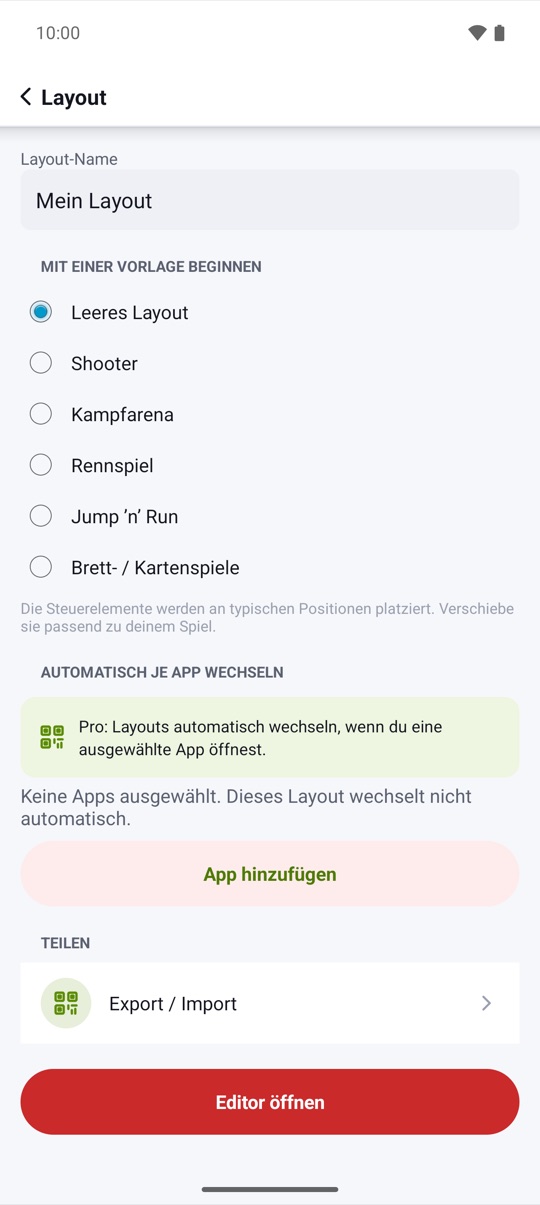 für jede App.